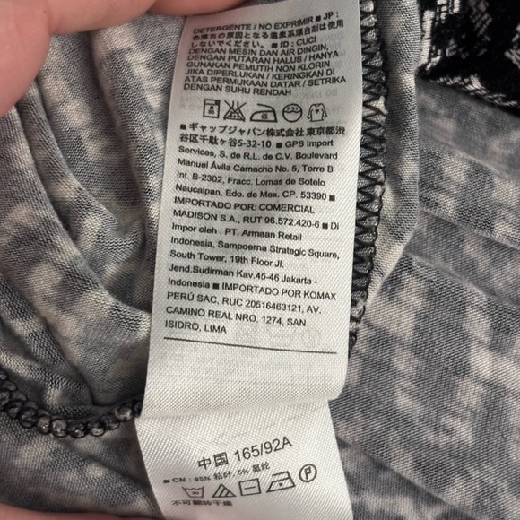 Old Navy Monochrome Rayon Long Sleeve Dress - Picture 6 of 7
